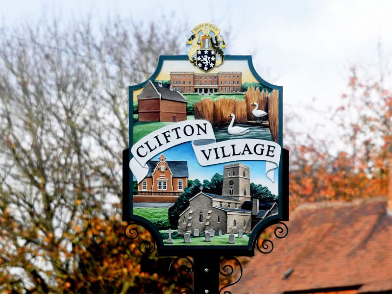 Clifton Village Sign