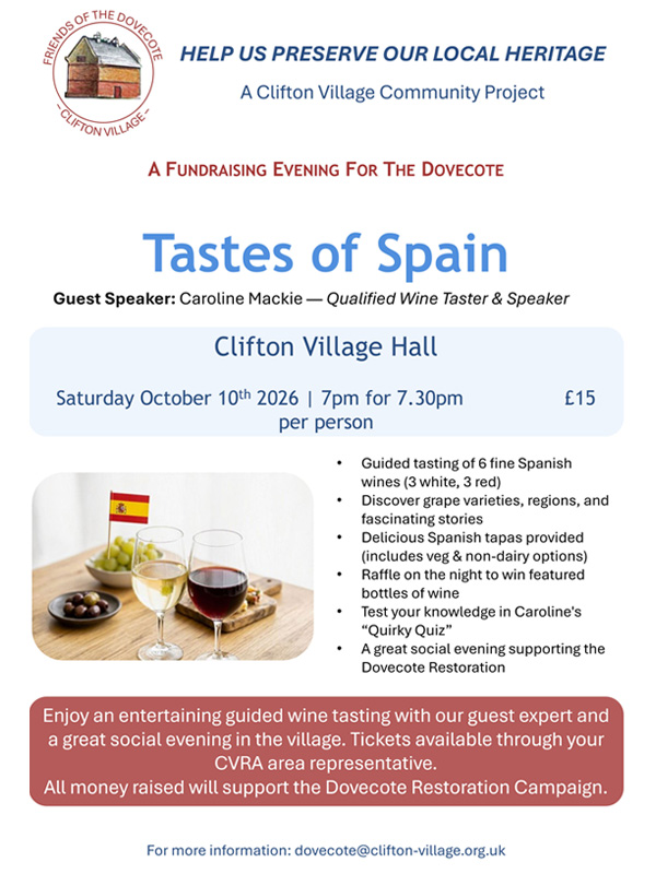 Tastes of Spain Evening,10th Oct 2026