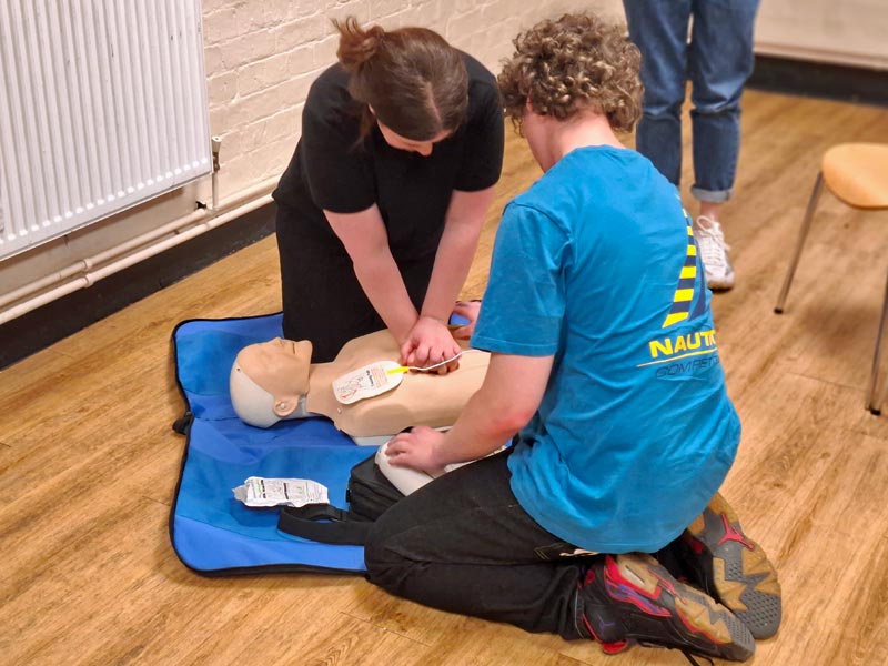 Attendees CPR hands-on