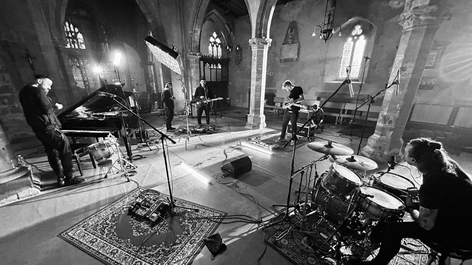 Eyre Llew setting up gear in St Marys